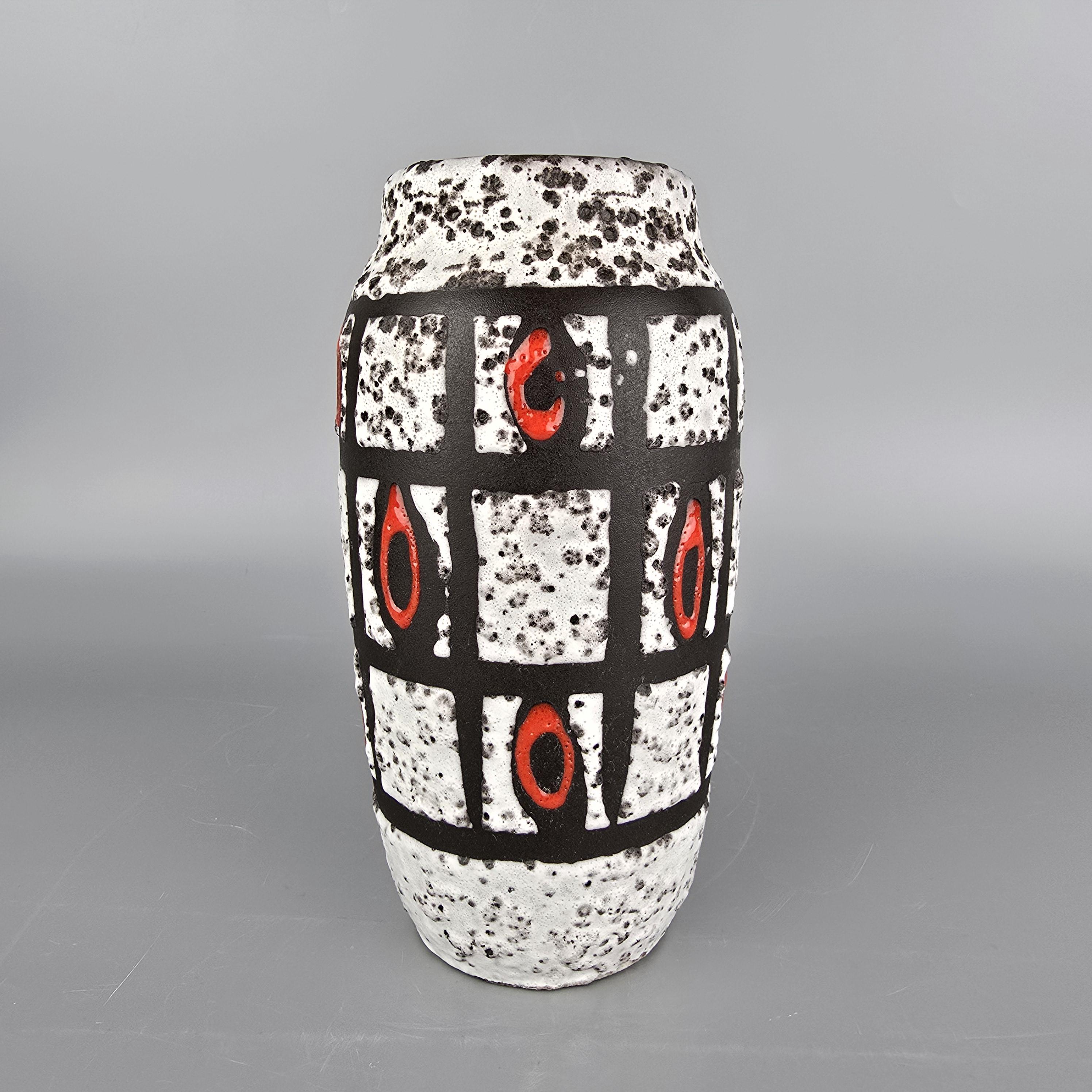 Vintage West German Fat Lava Vase. Scheurich, Model Number 242-22