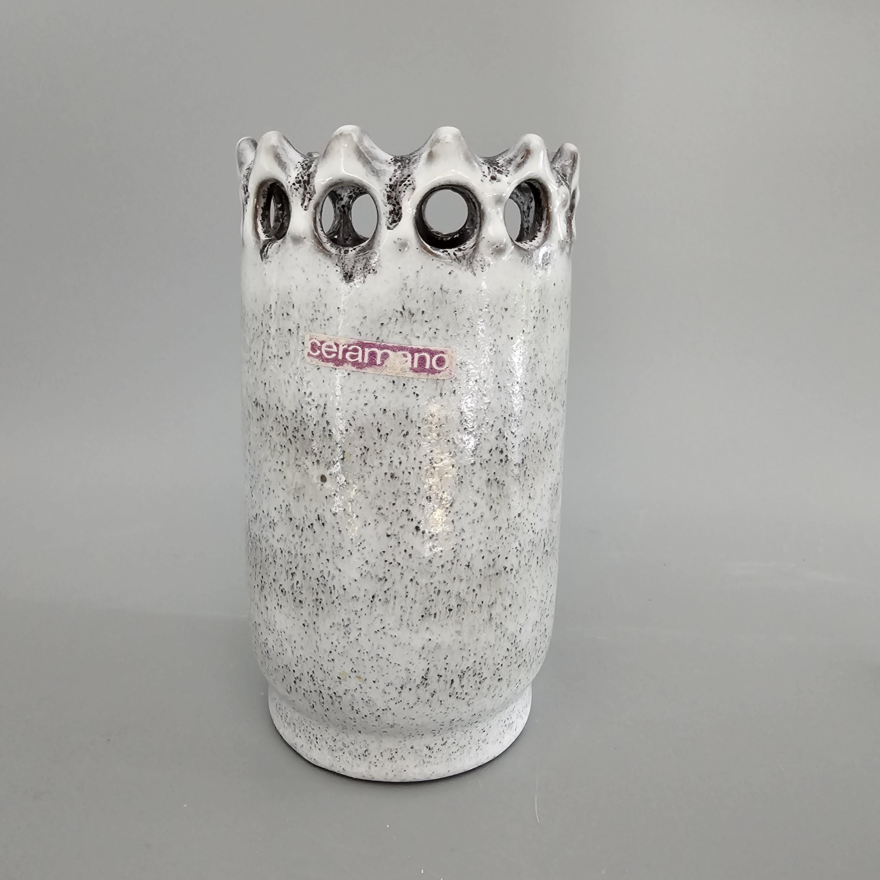西ドイツ製ヴィンテージのファット・ラバ花瓶（Ceramano製）。スタイル