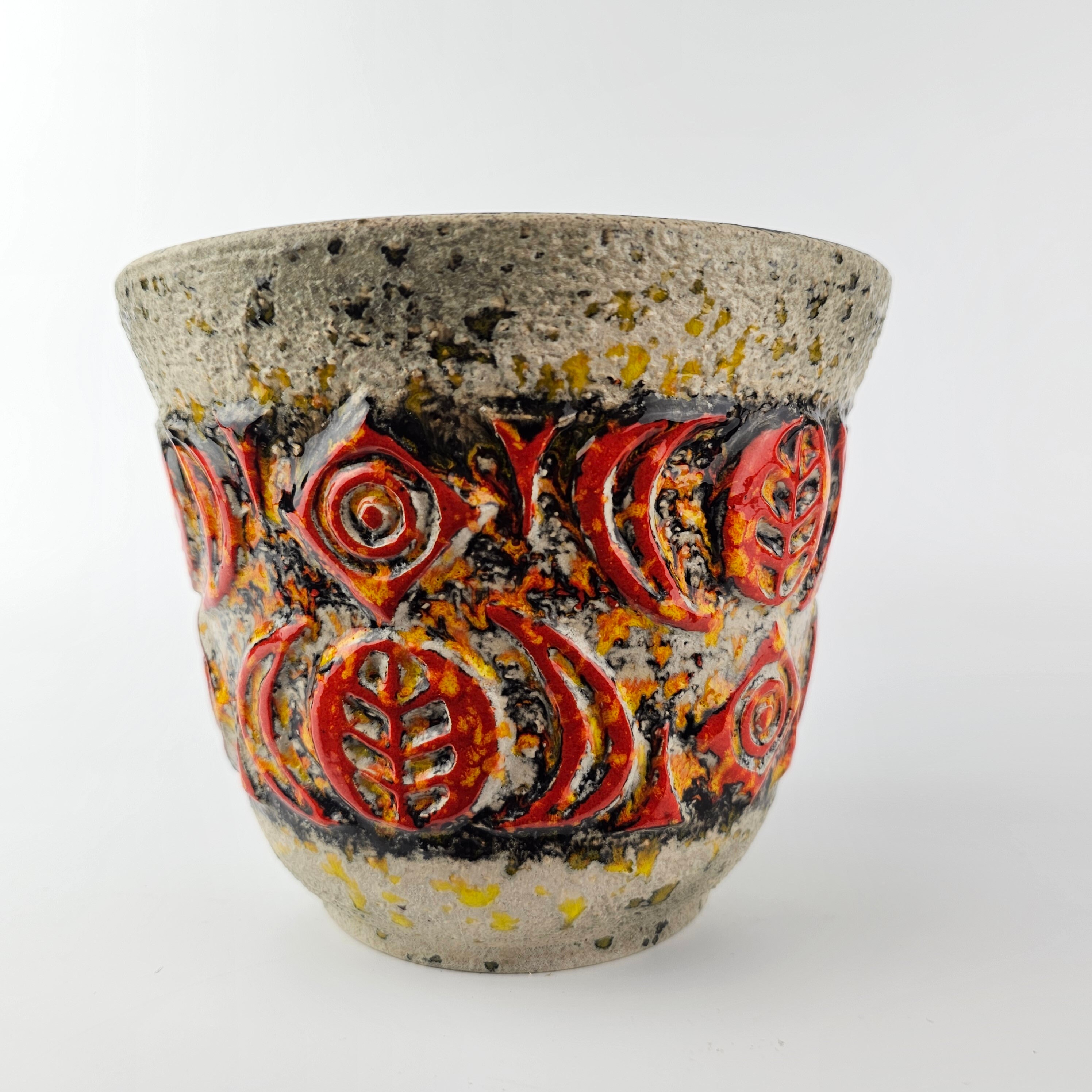 Vintage West German Fat Lava Flower Pot Made by Uebelacker / U