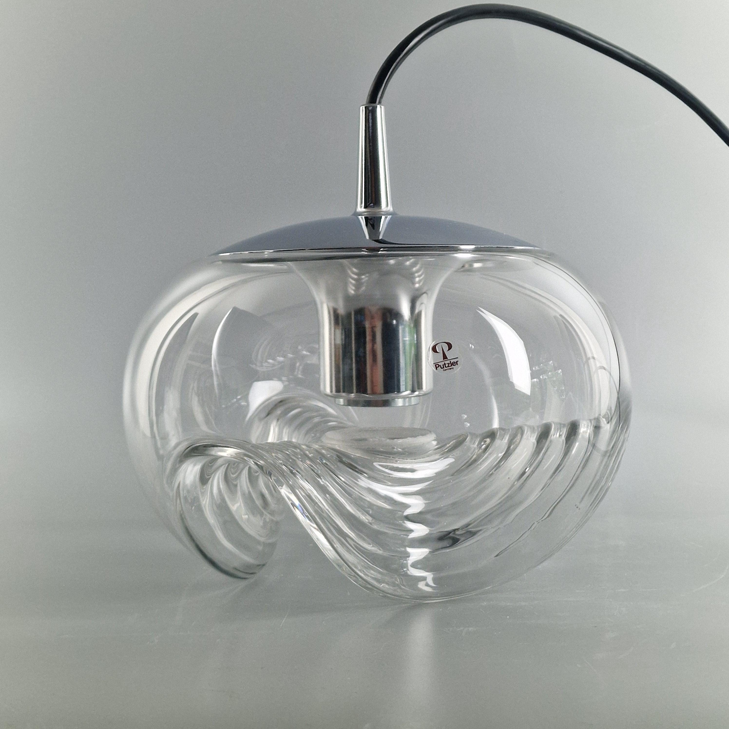1 von 6. Vintage Space Age Pendelleuchte – Peill & Putzler „Wave