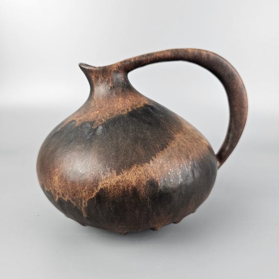 Vintage West German Fat Lava Vase Made by Ruscha. Style Number 313