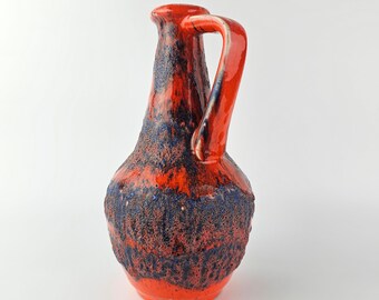 Vintage West German Fat Lava Vase Made by Bay Keramik. Shape