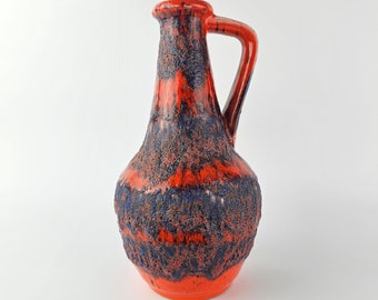 Vintage West German Fat Lava Vase, Possibly Made by Kubicek. Model