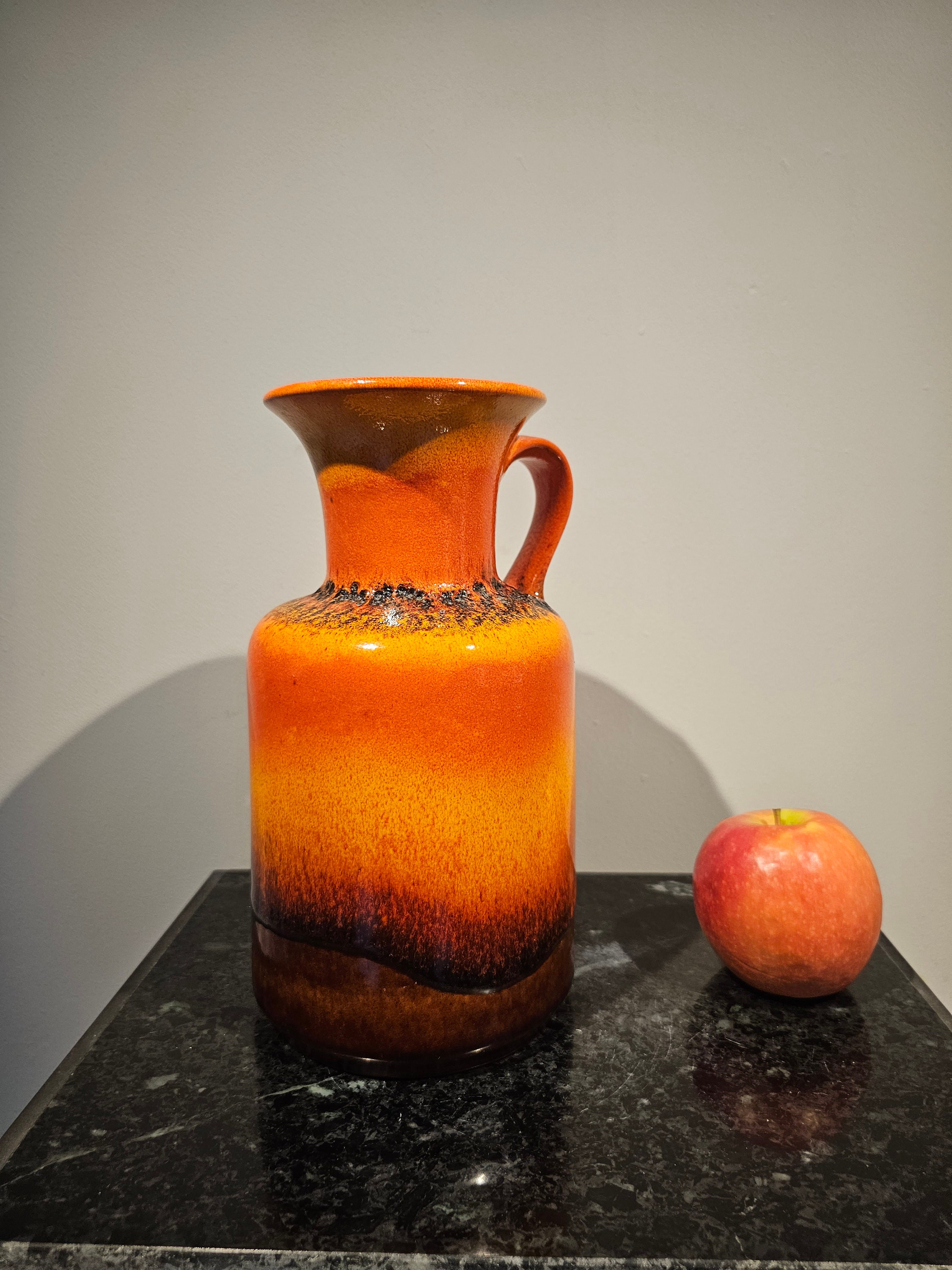 Jasba N602 12 14 Vase Ceramic Ceramic Orange White West