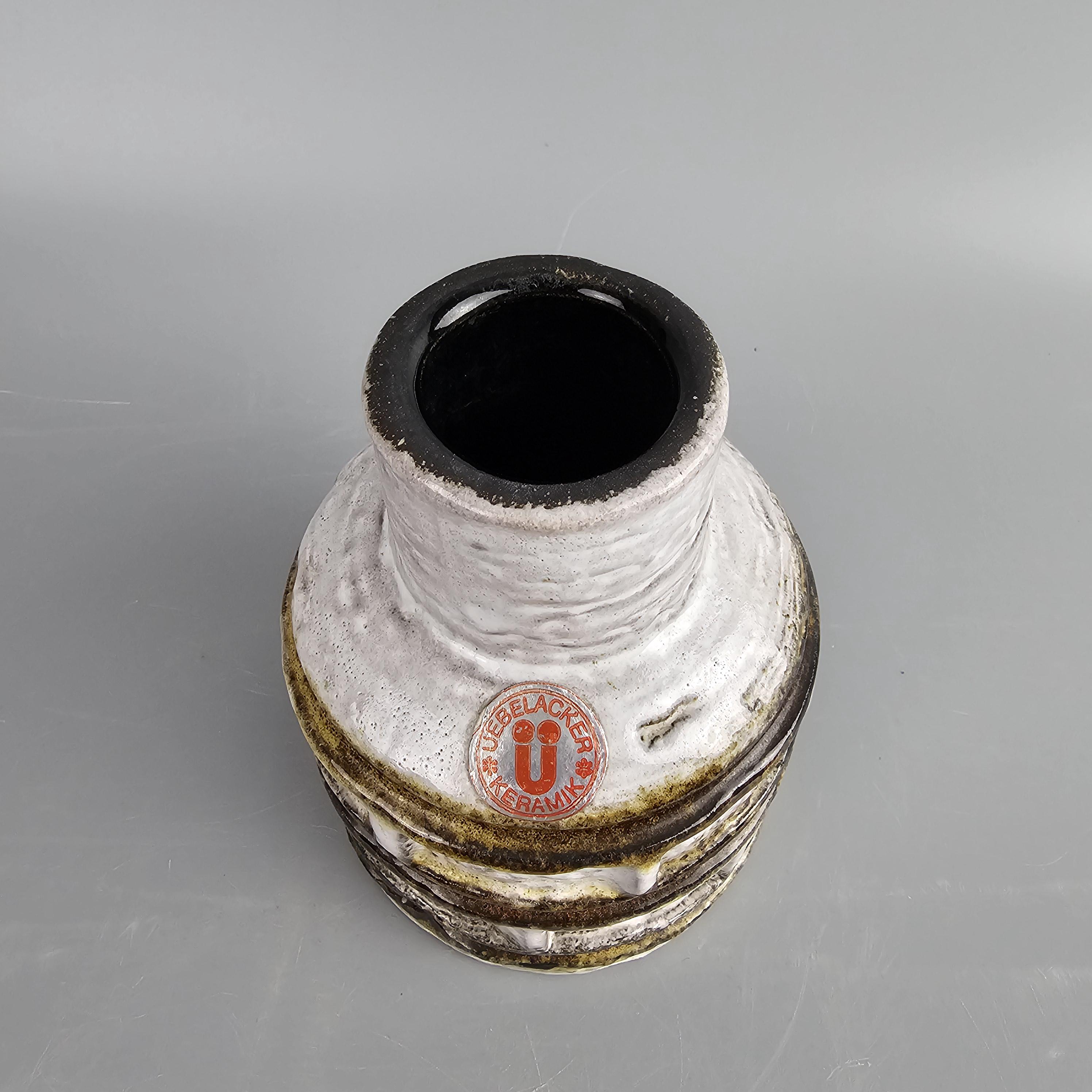 西ドイツのUebelacker / U-keramik製のヴィンテージファットラバ花瓶
