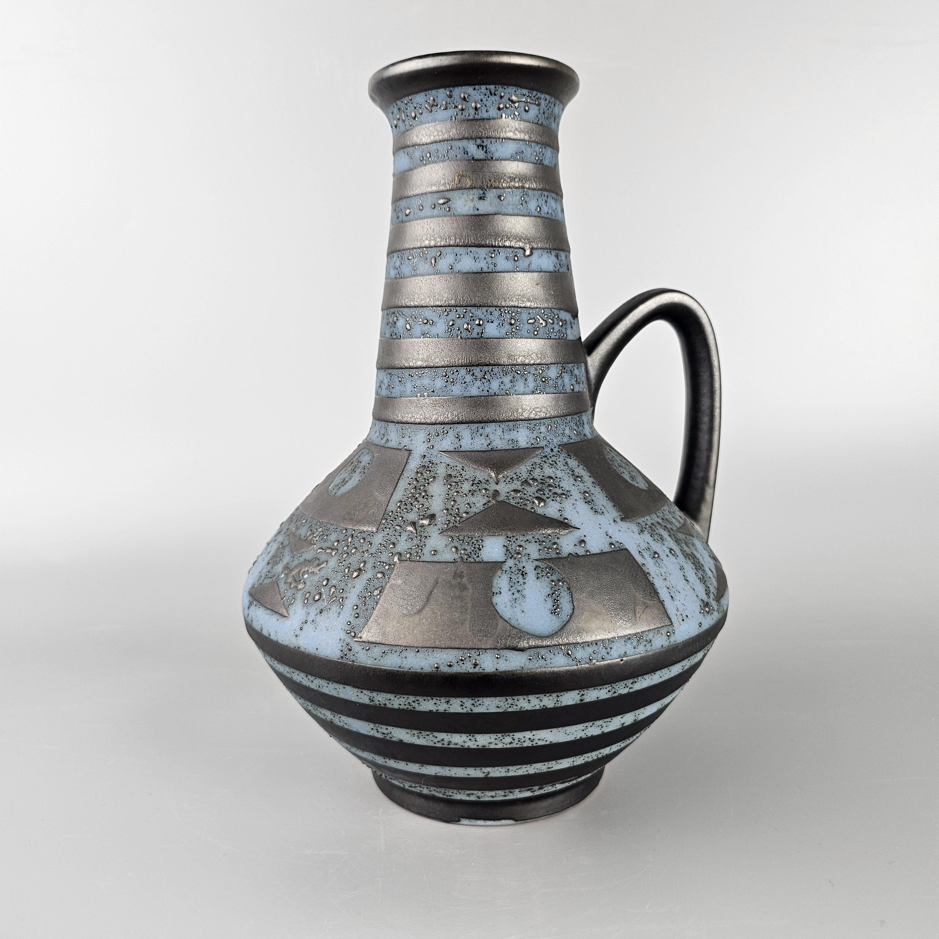 A West German Fat Lava Vase Made by Carstens Tonnieshof. the Vase