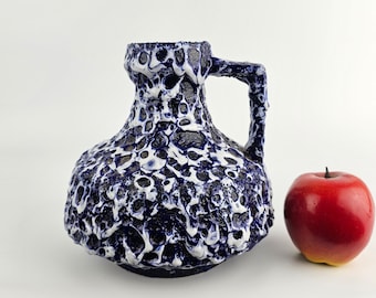 Vintage West German Fat Lava Wall Plate Made by Ruscha. Colors