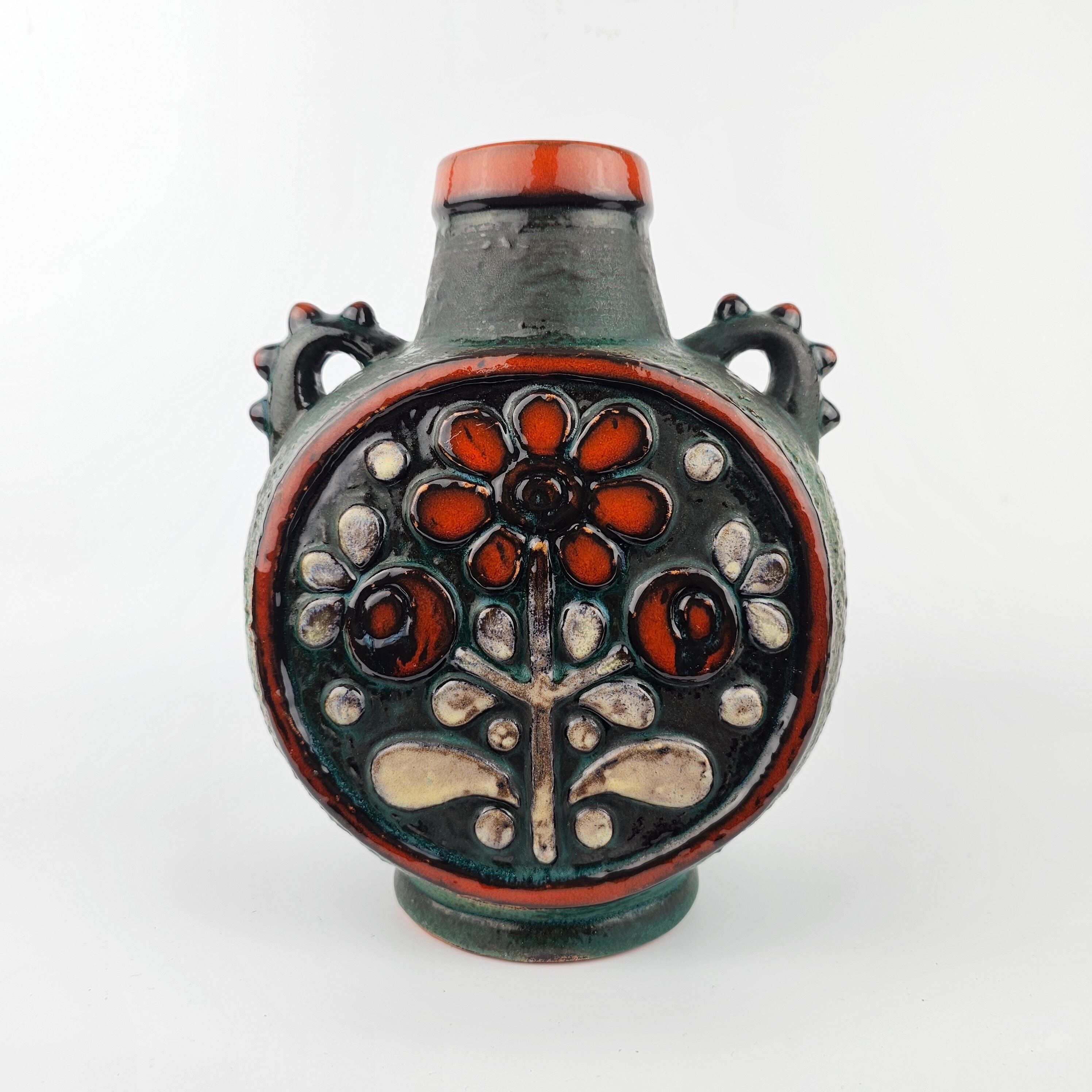 A West German Fat Lava Vase by Carstens Tonnieshof. the Vase