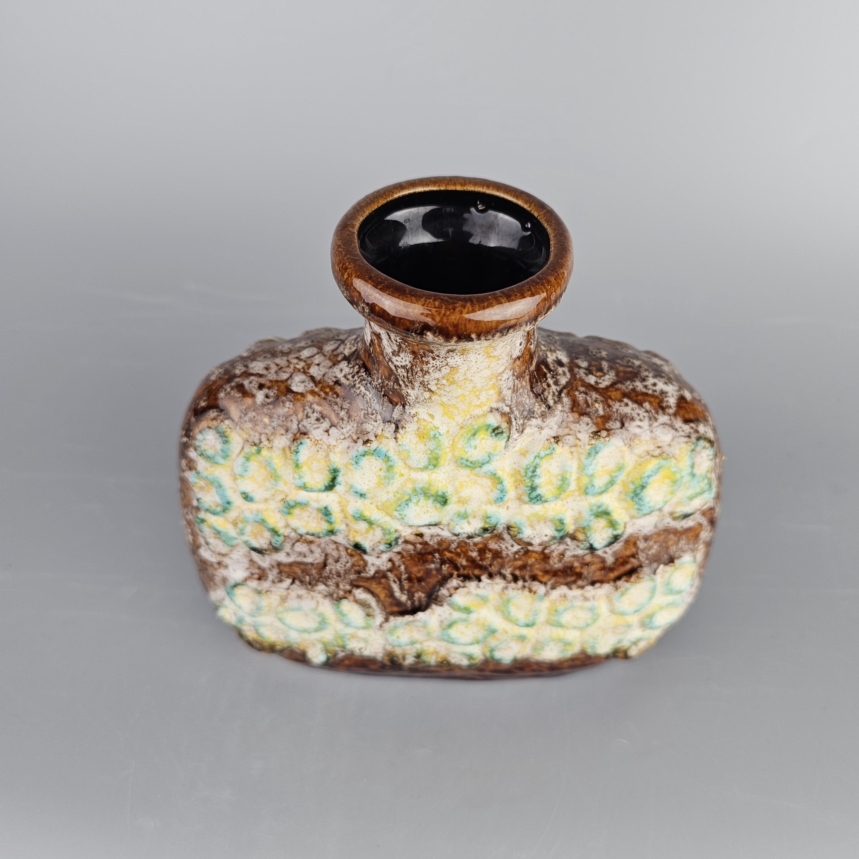 Vintage West German Fat Lava Vase Made by Dumler & Breiden. Style