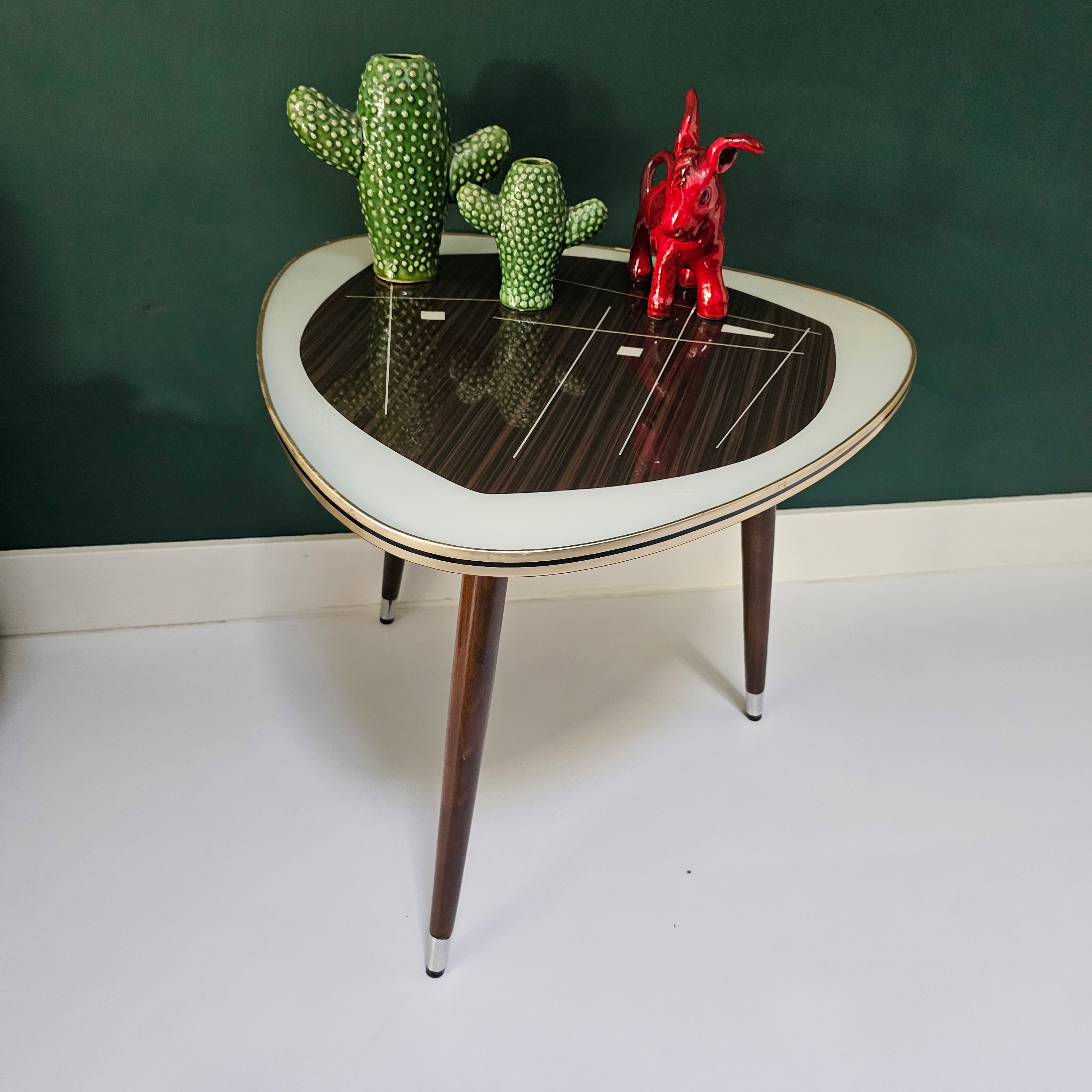 Vintage Coffee Table / Coffee Table. Triangular, Three Legs