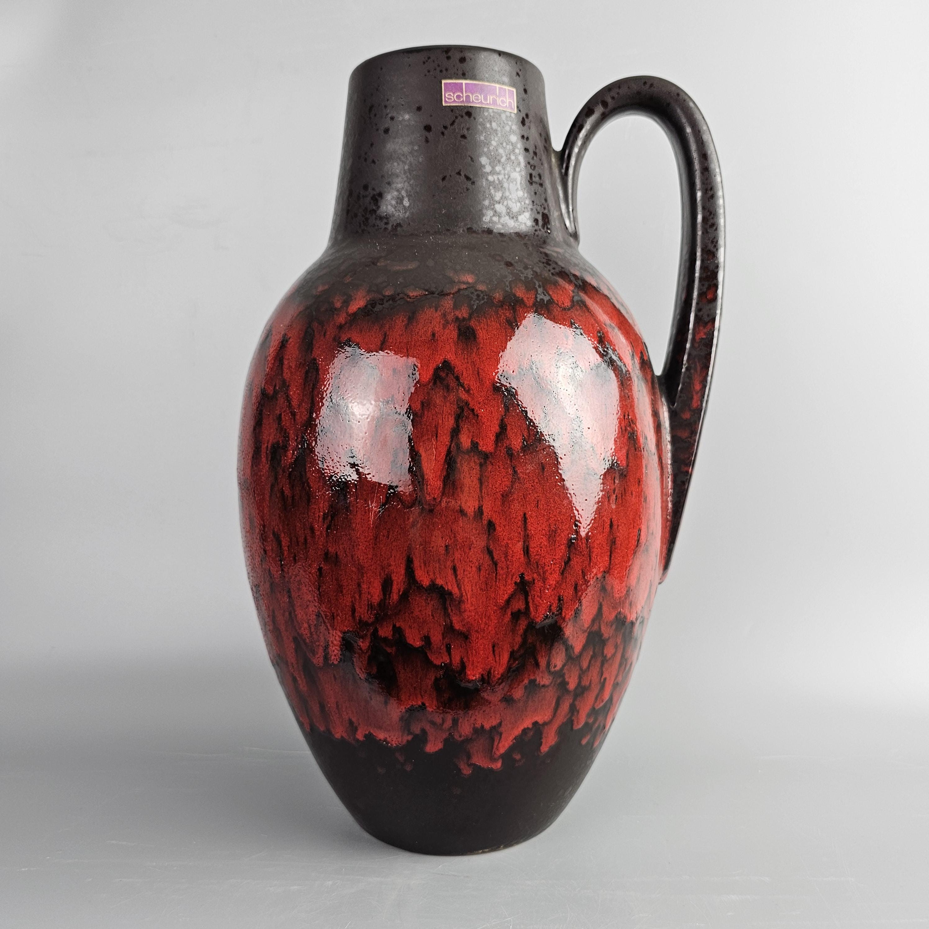 Vintage West German Fat Lava Vase Made by Scheurich. Model Number