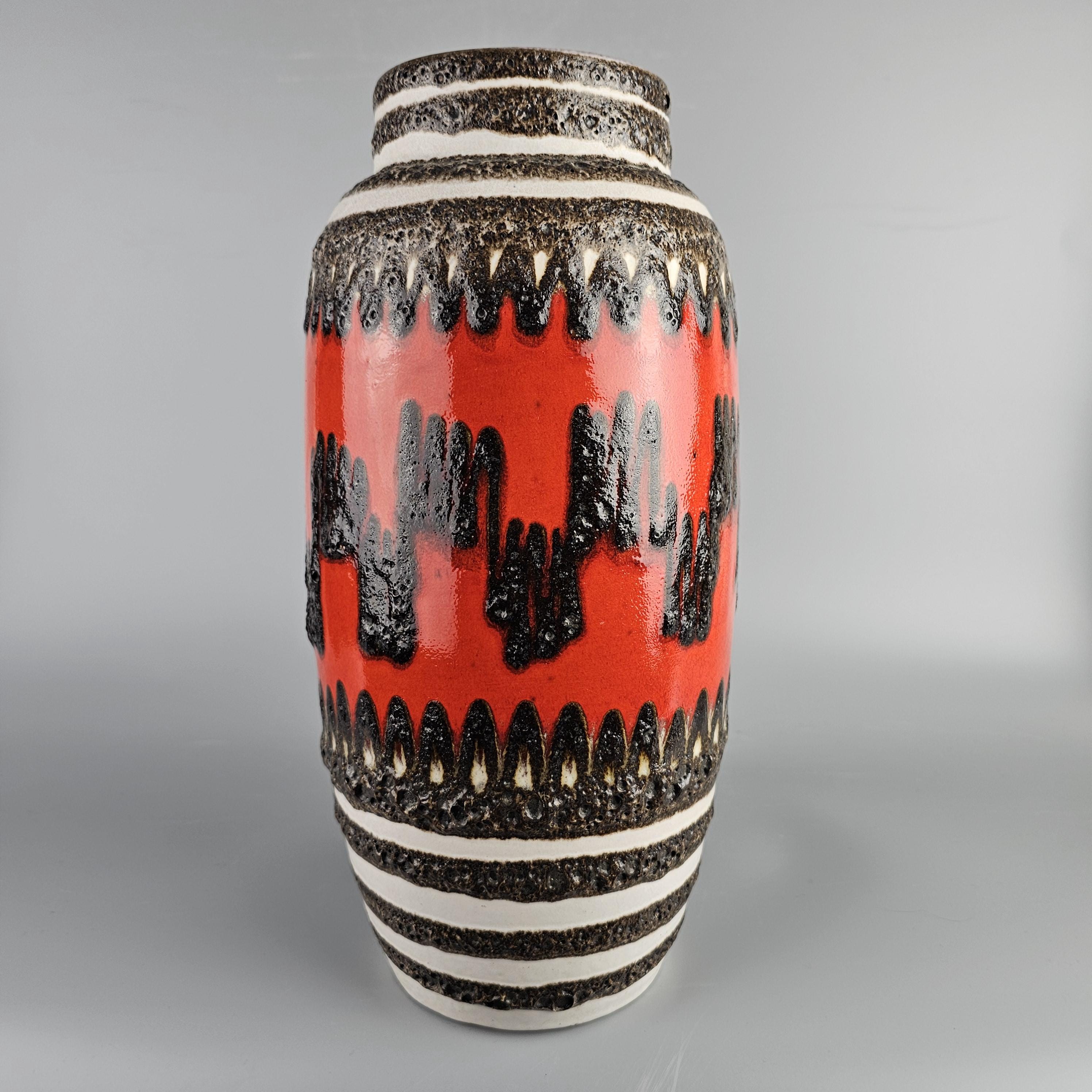 Vintage West German Fat Lava Vase Made by Scheurich. Shape Number