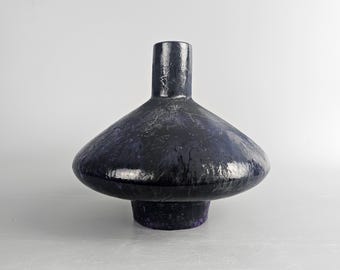 A Very Rare Vintage West German Fat Lava UFO Vase Made by Otto