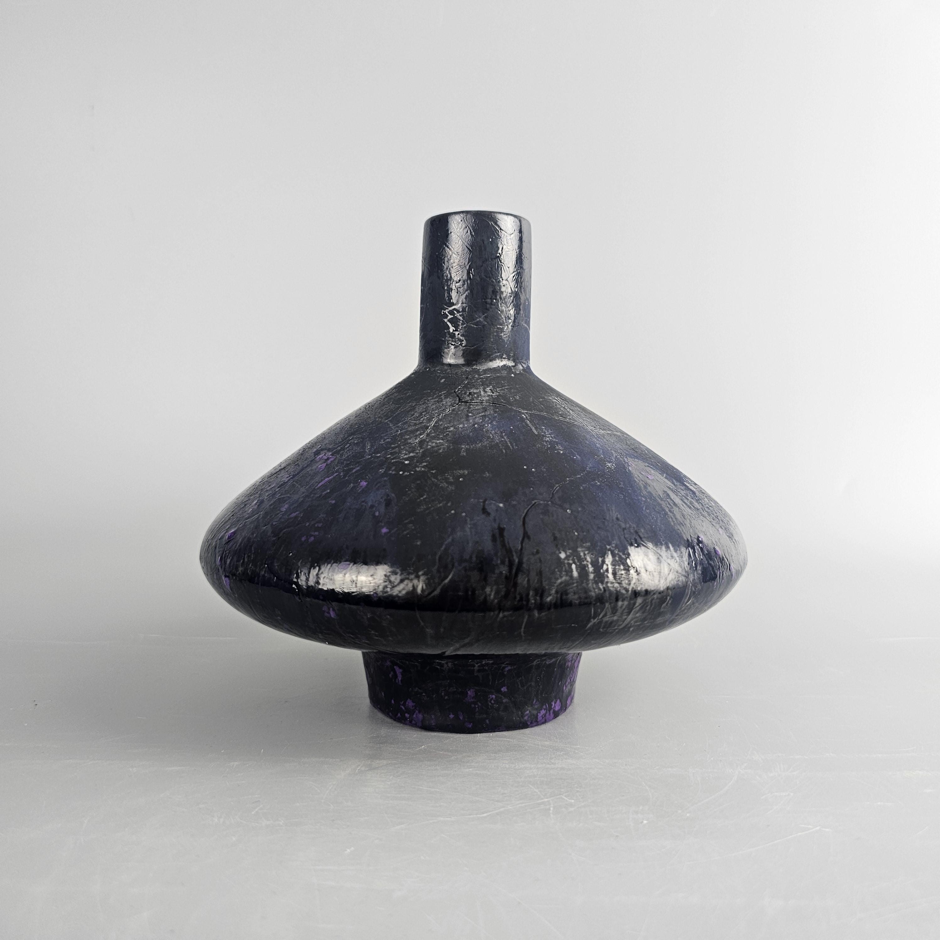 A Very Rare Vintage West German Fat Lava UFO Vase Made by Otto