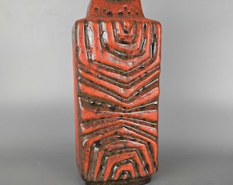 Vintage West German Fat Lava Vase, Possibly Made by Kubicek. Model
