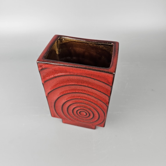 ビンテージの西ドイツの Fat Lava 花瓶。 Steuler、フォーム番号 193