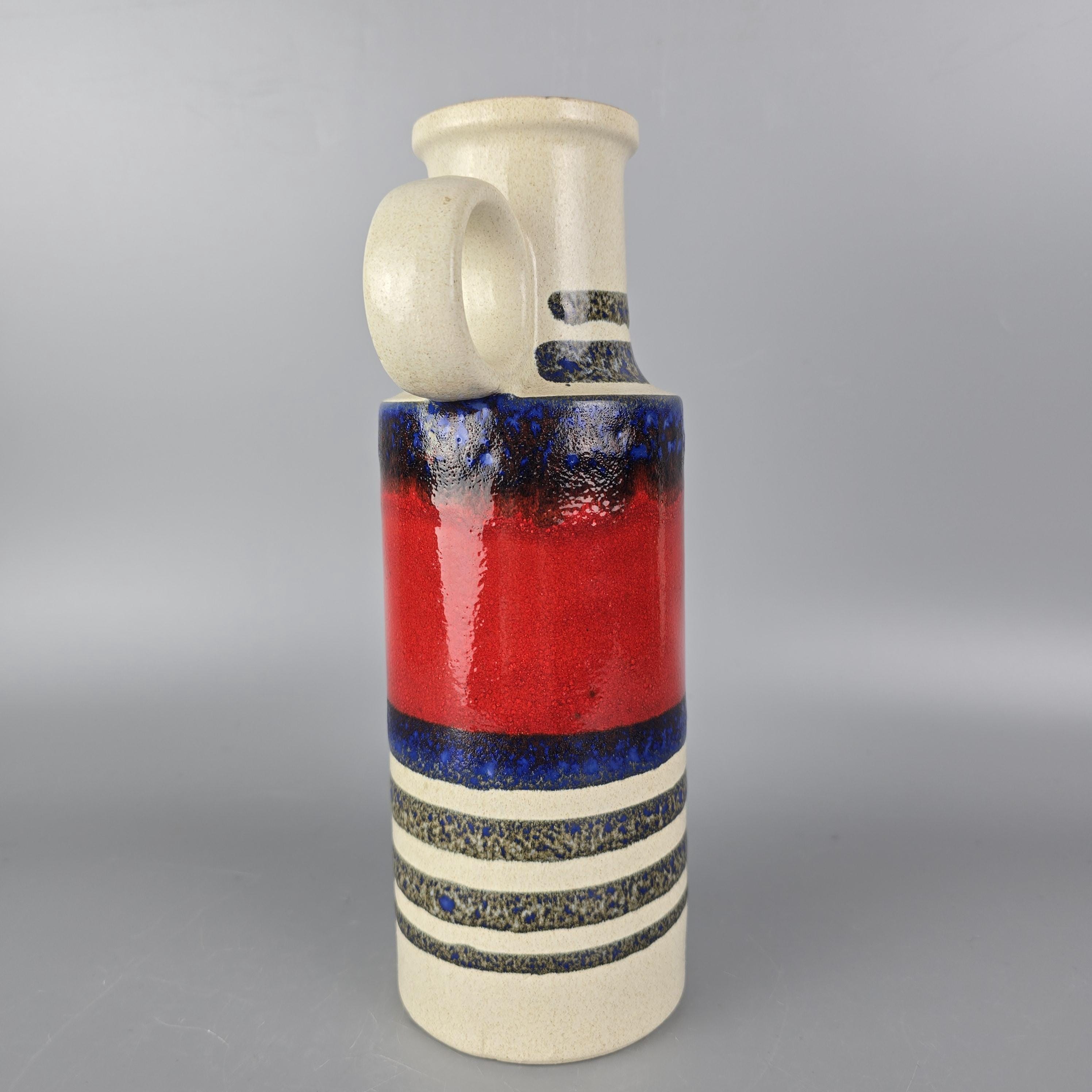 Vintage West German Fat Lava Vase. Scheurich, Model Number 401-28