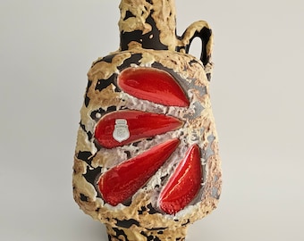 A West German Fat Lava vase by Emons & Sohne / ES keramik. The vase is numbered: 875-29.