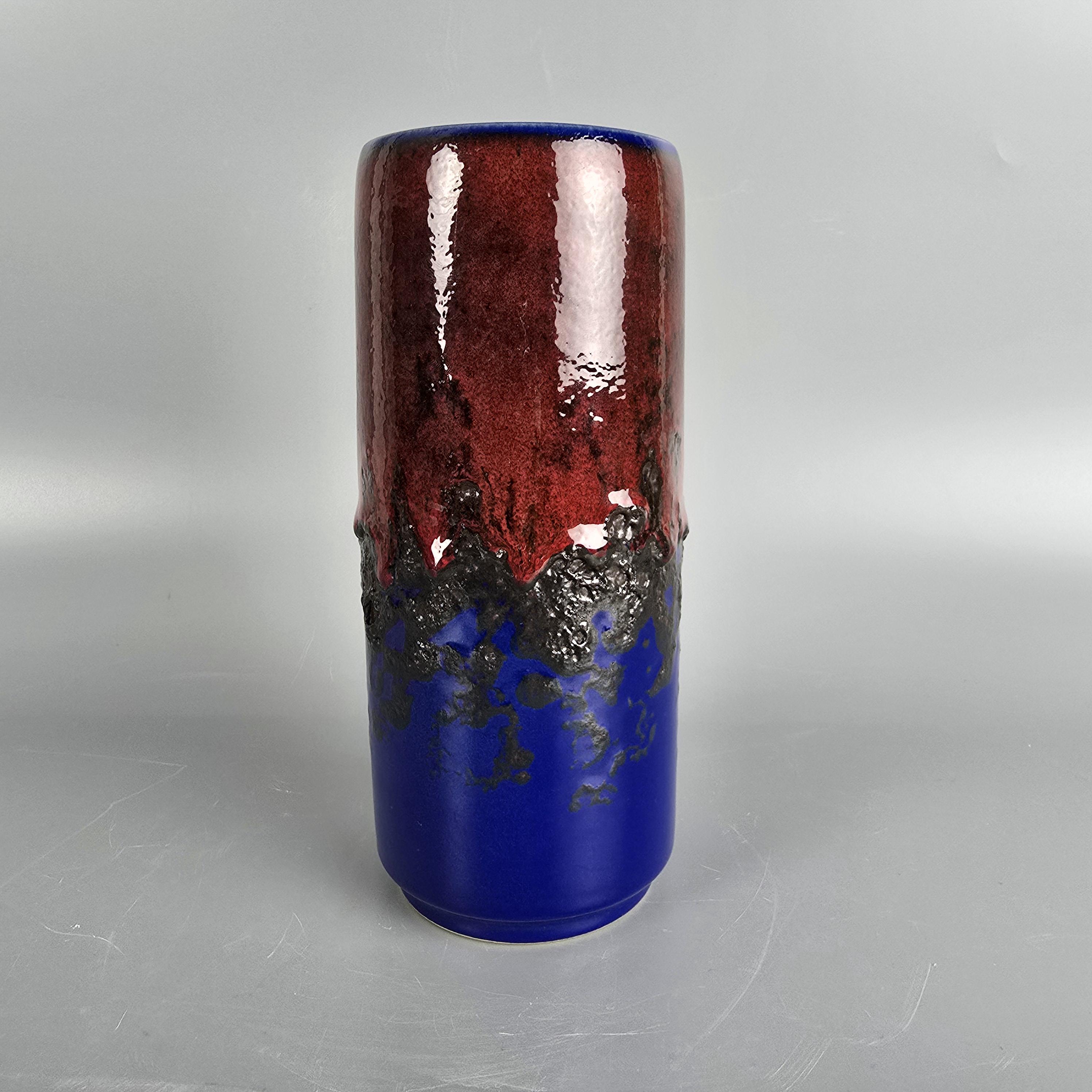 ヴィンテージの西ドイツ製ファット・ラバ花瓶。Dumler & Breiden社製