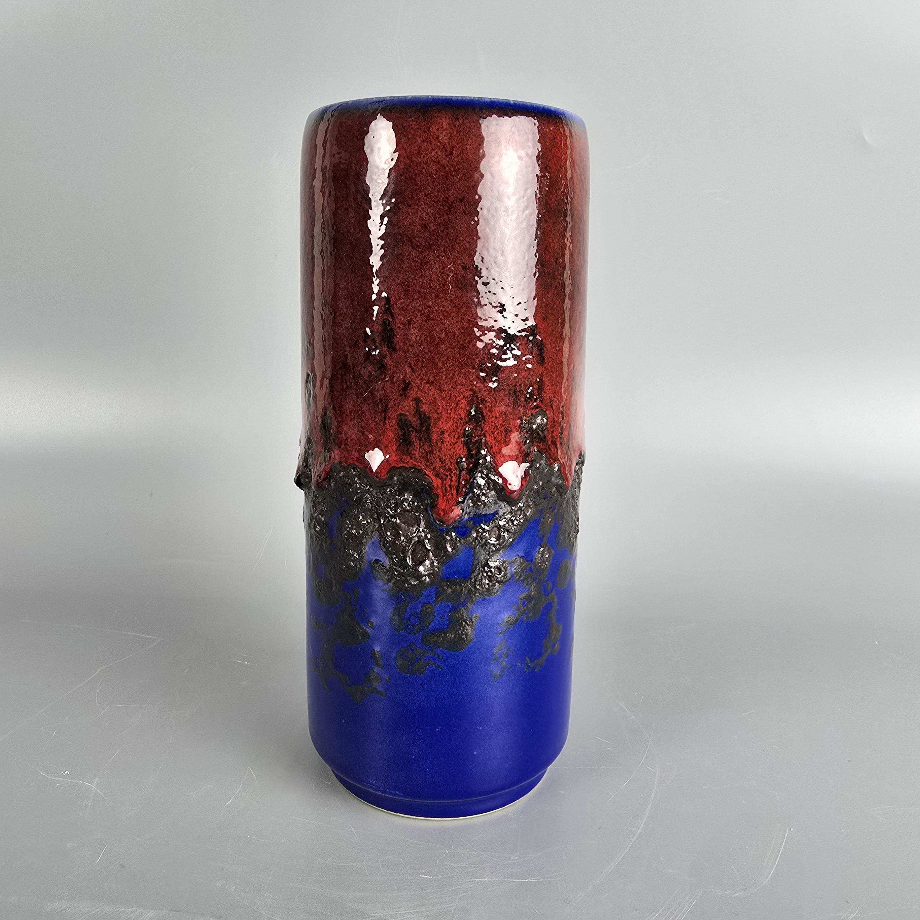 ヴィンテージの西ドイツ製ファット・ラバ花瓶。Dumler & Breiden社製