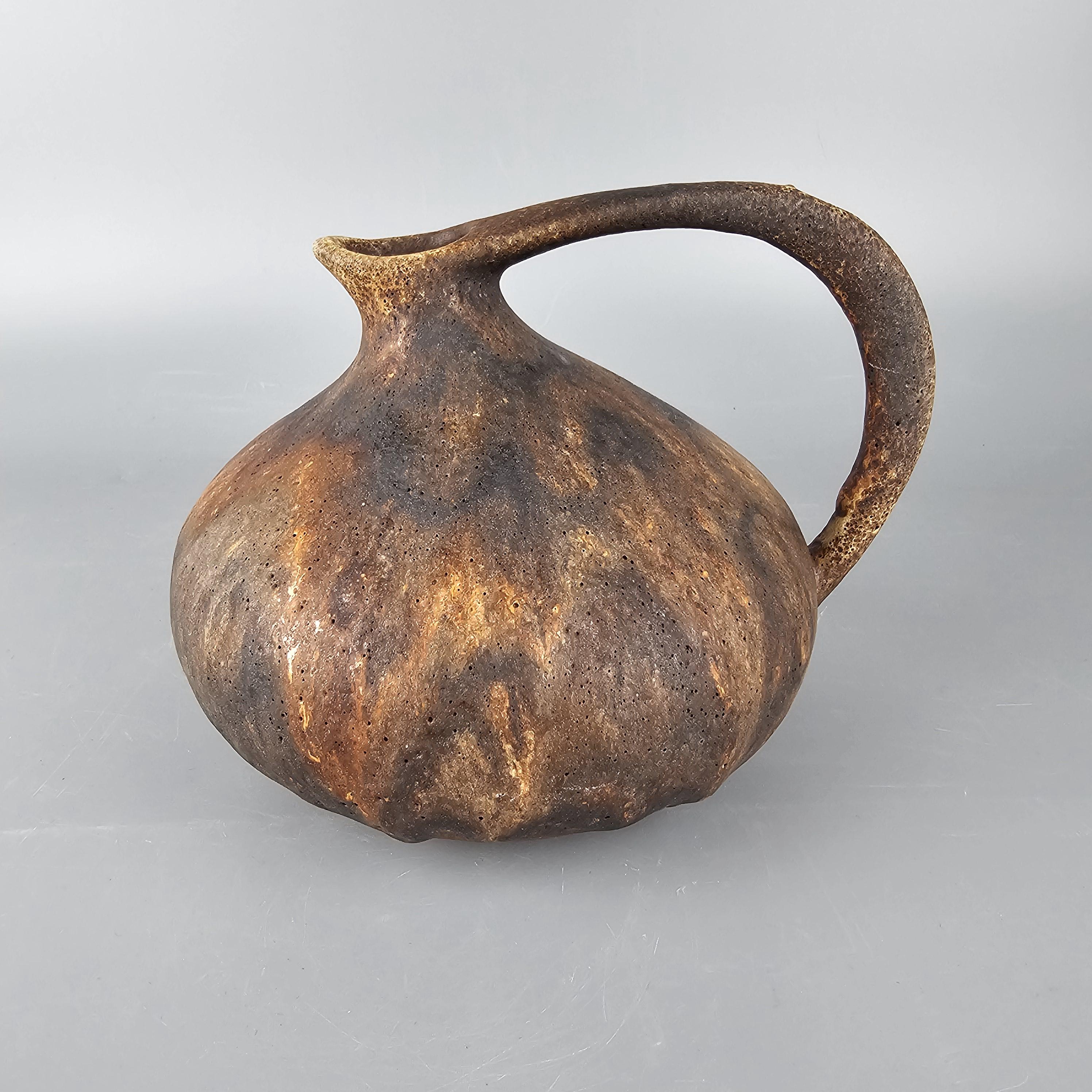 Vintage West German Fat Lava Vase Made by Ruscha. Shape Number 313