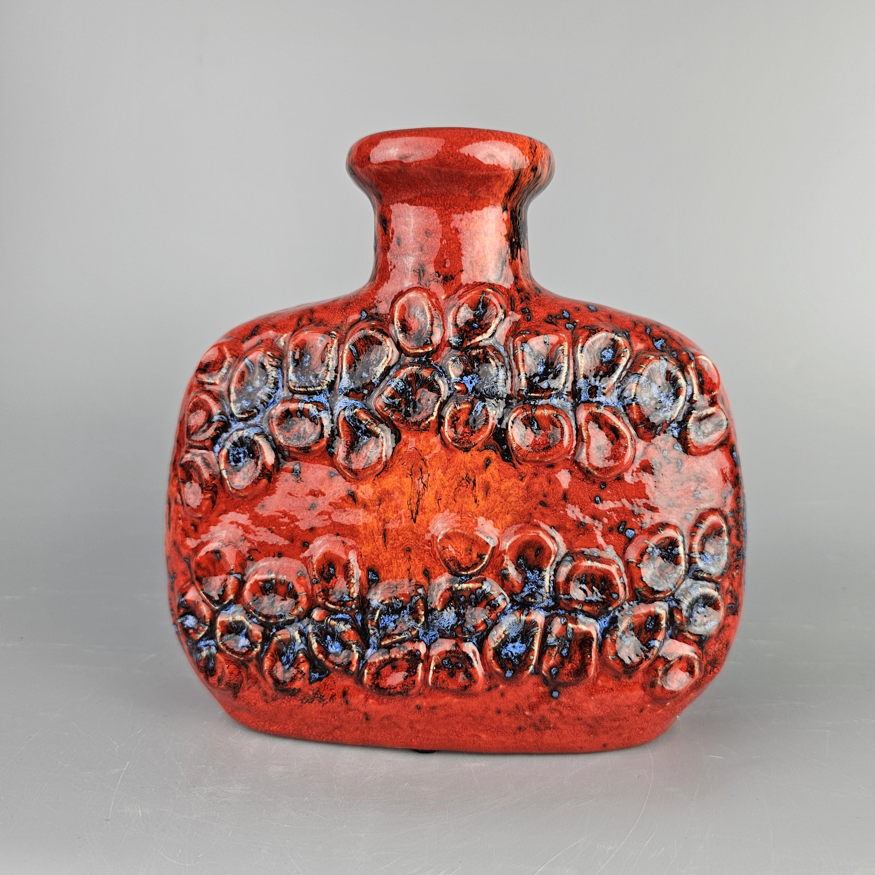 Vintage West German Fat Lava Vase Made by Dumler & Breiden. Style