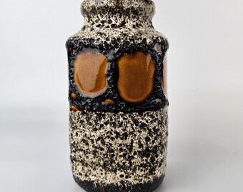 WestGermany fatlava by ruscha ルシャ　西ドイツ Vintage West German Fat Lava Vase Made by Ruscha. Shape