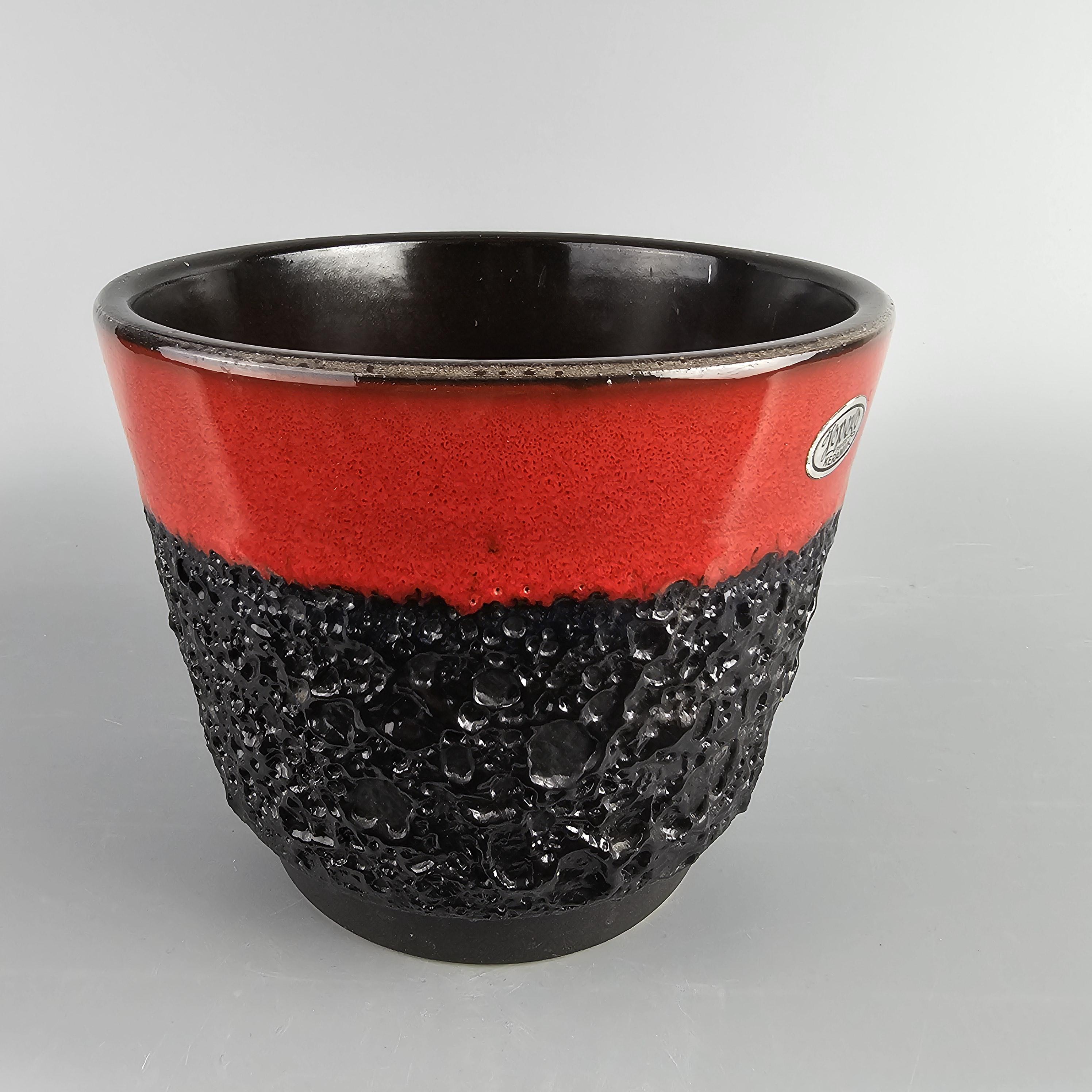 Fat Lava Jopeco プランターポット Vintage West German Fat Lava Flower Pot Made by Jopeko