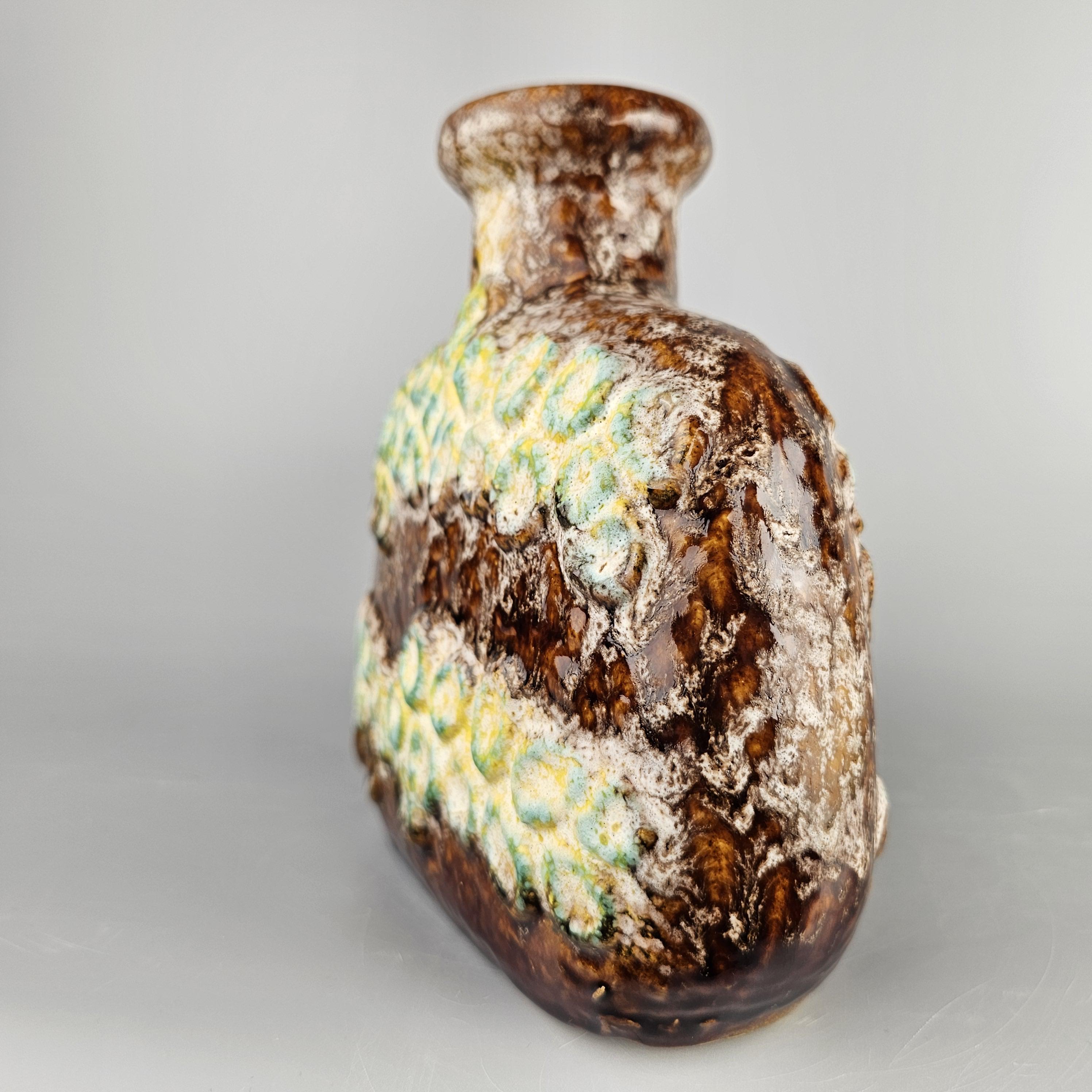 Vintage West German Fat Lava Vase Made by Dumler & Breiden. Style