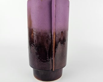 A West German Fat Lava Vase by Walter Becht. the Vase is Numbered