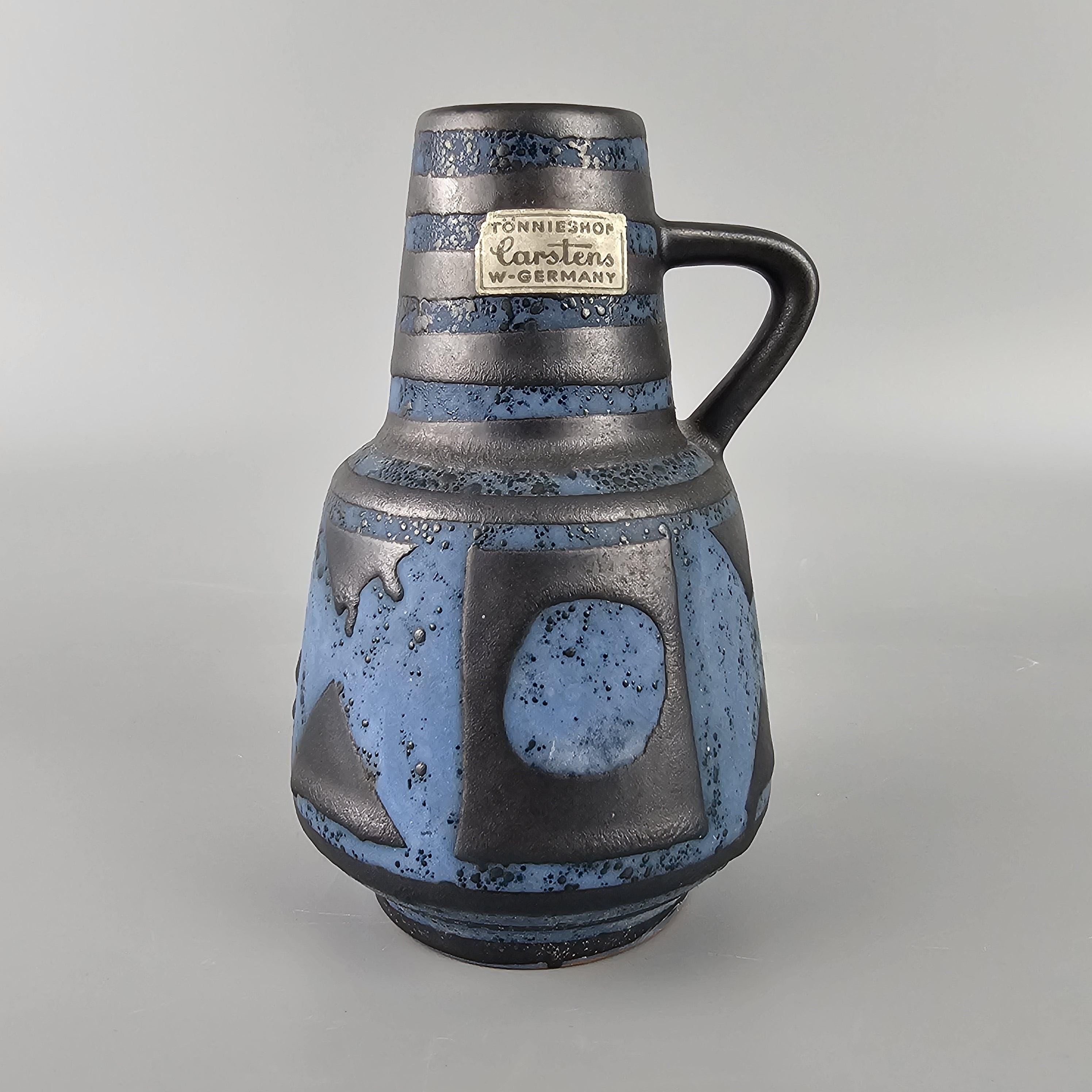 ヴィンテージの西ドイツの Fat Lava 花瓶。 Carstens Tonnieshof