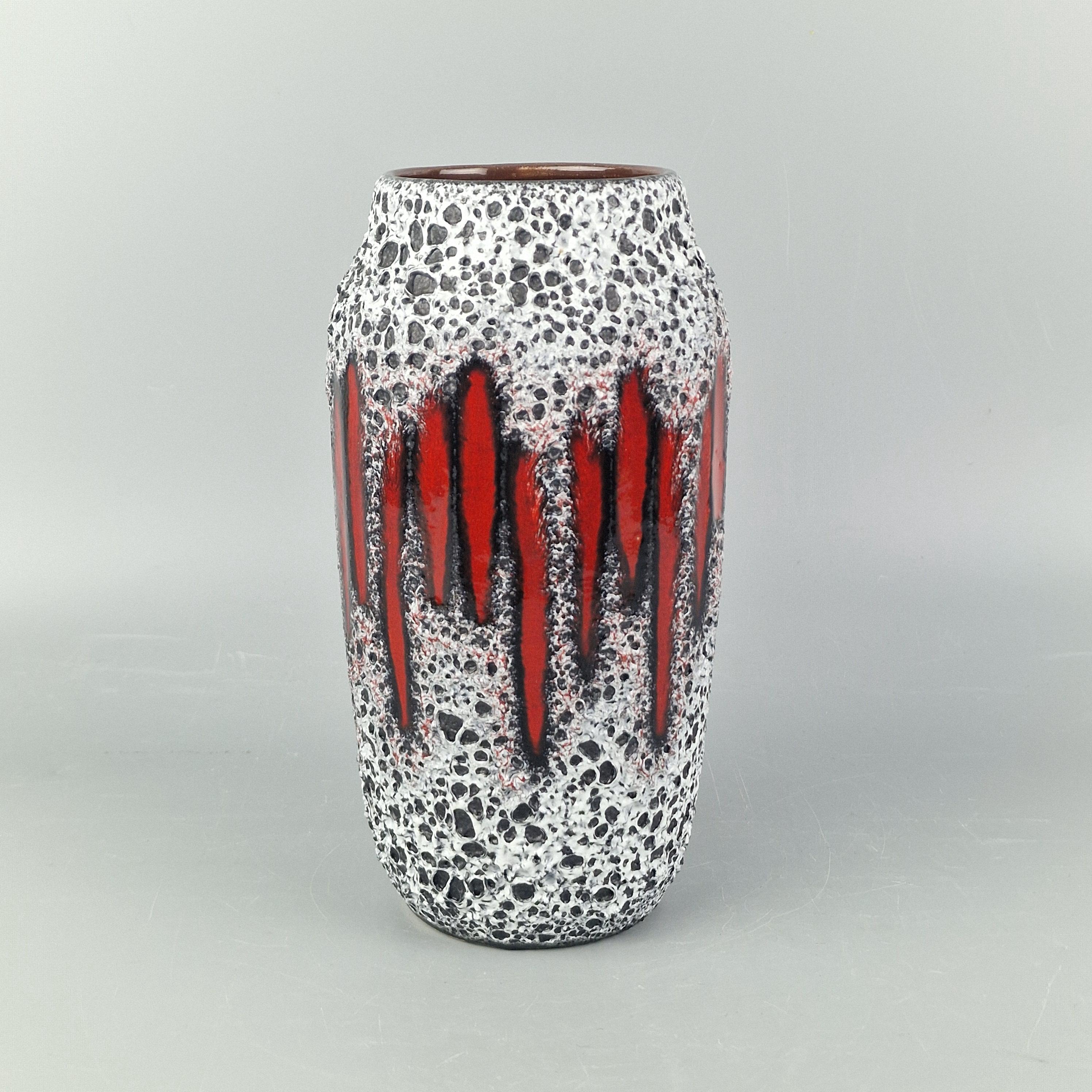 West Germany Fat Lava 花瓶　(242-22) Vintage Pottery Fat Lava 242-22 Vases from Scheurich
