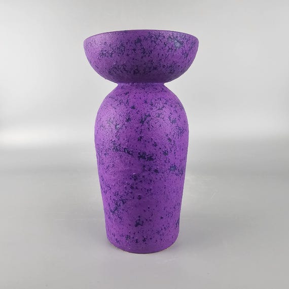 Rare Vintage West German Fat Lava Vase. Otto Keramik, Purple. WGP