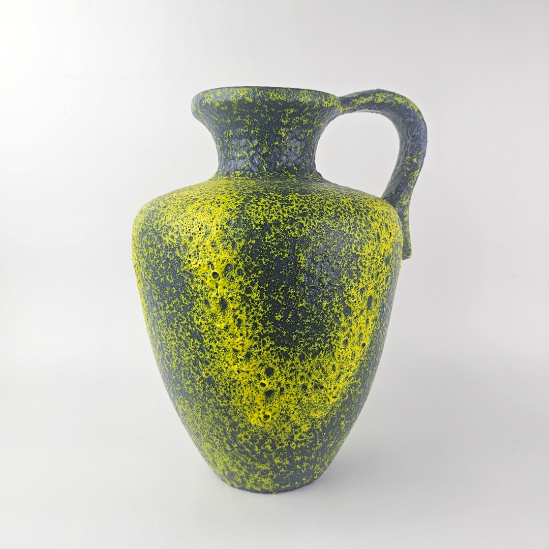 Vintage West German Fat Lava Vase Made by Kreutz Keramik