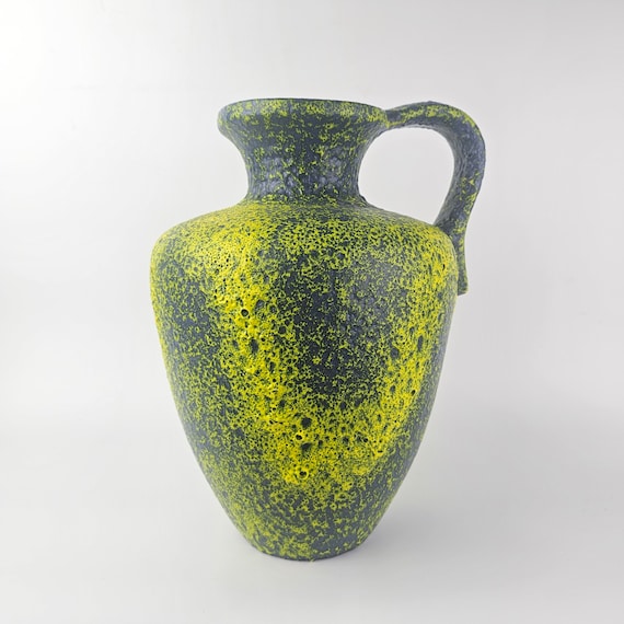Vintage West German Fat Lava Vase Made by Kreutz Keramik