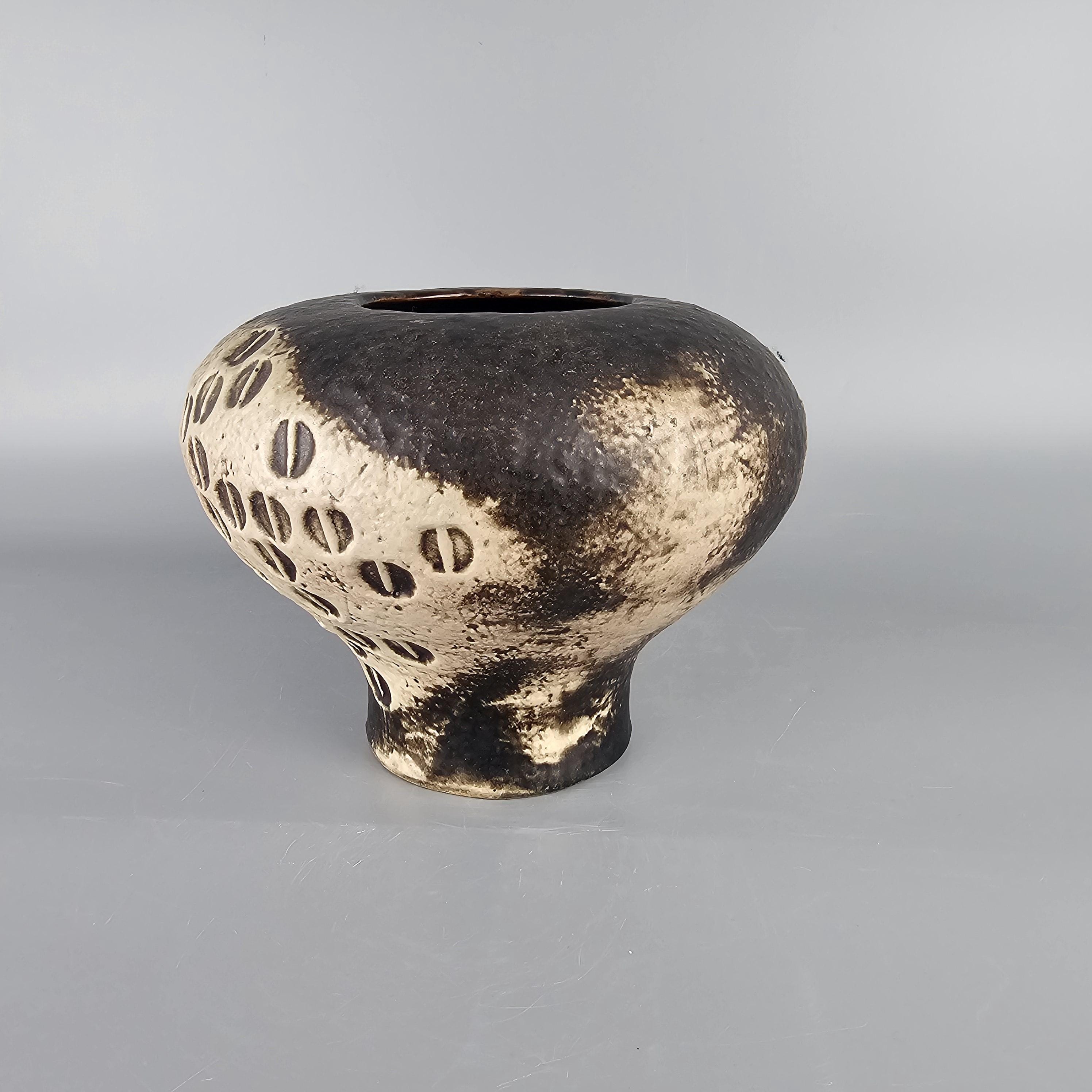 ビンテージの西ドイツの Fat Lava 花瓶。 Carstens Tonnieshof