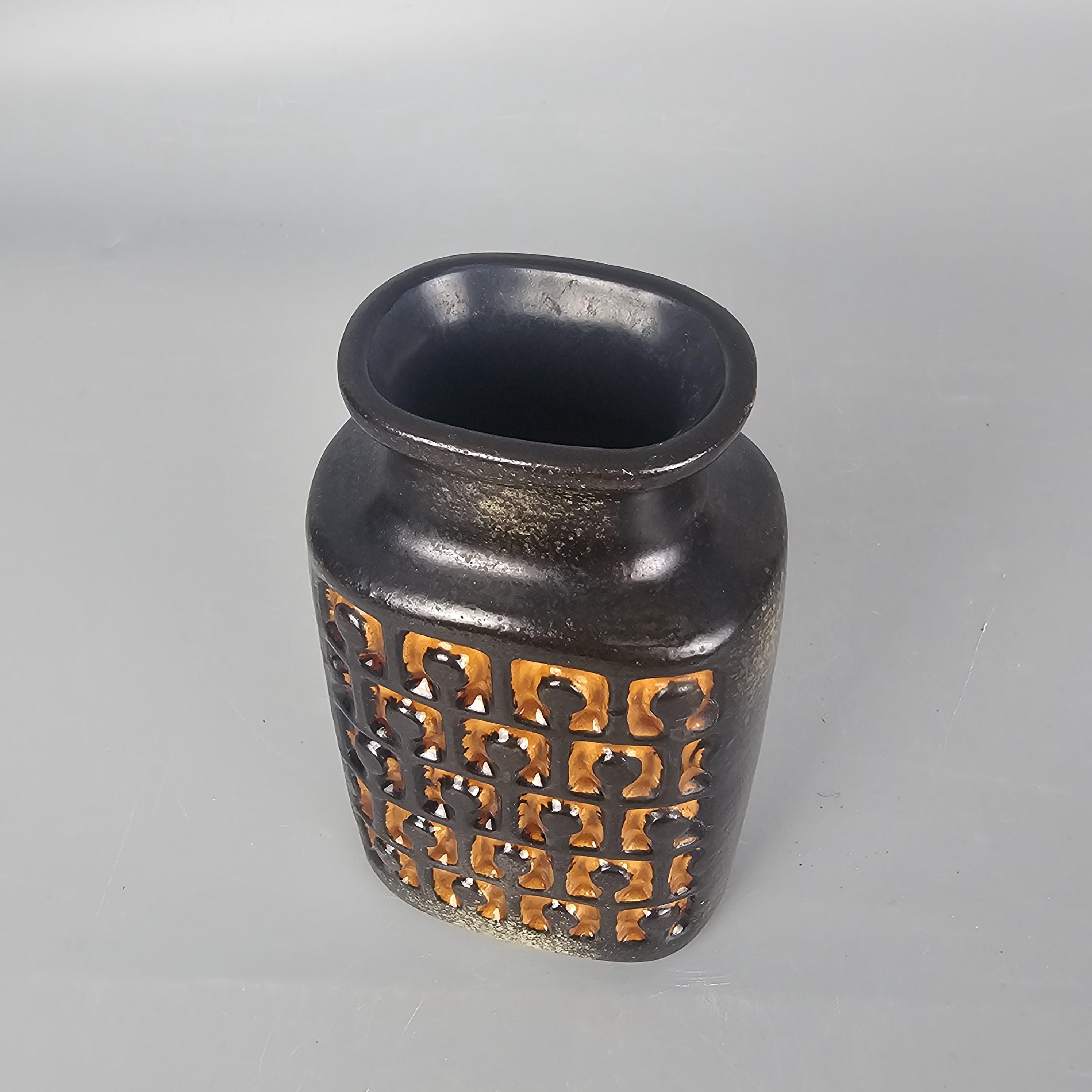 Vintage East German Fat Lava Vase. VEB Haldensleben, Form