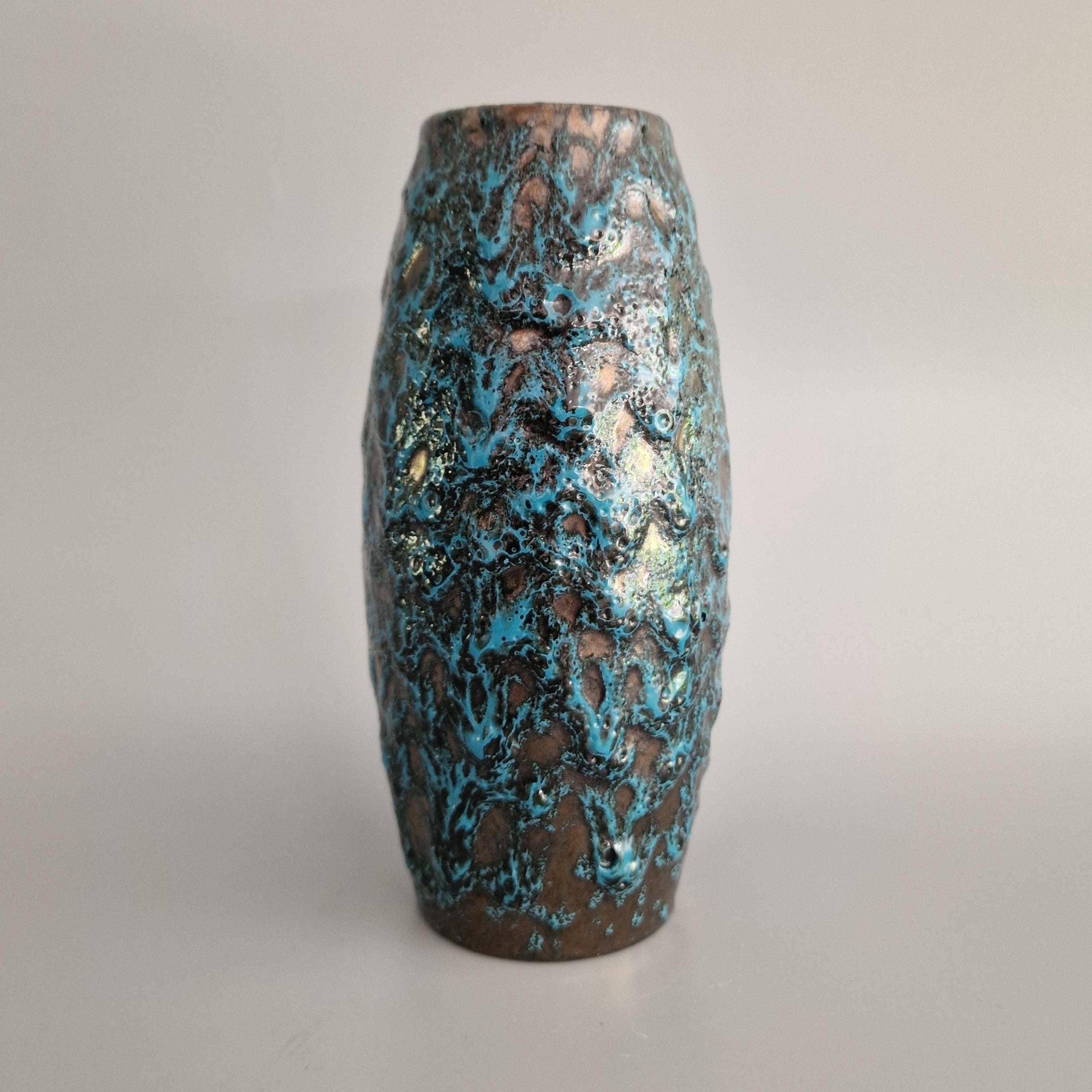 西ドイツ製ヴィンテージのファット・ラバ花瓶。Scheurich社製、モデル