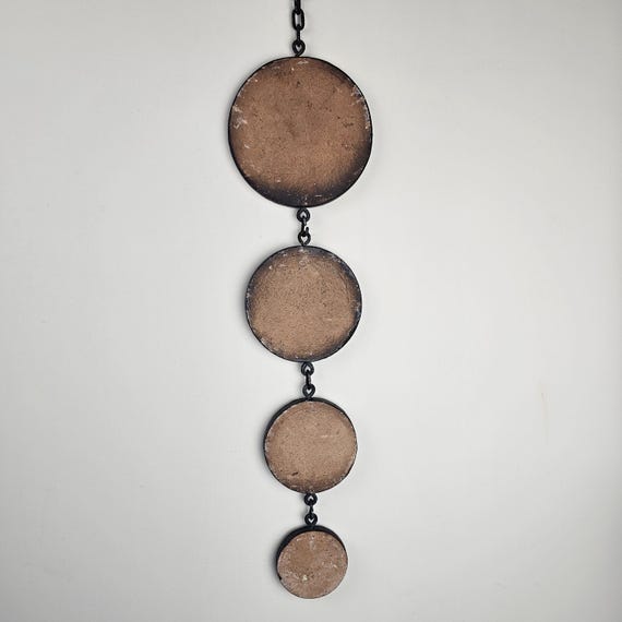 Vintage West German Fat Lava Wall Hanging by Ruscha. Brown, With a