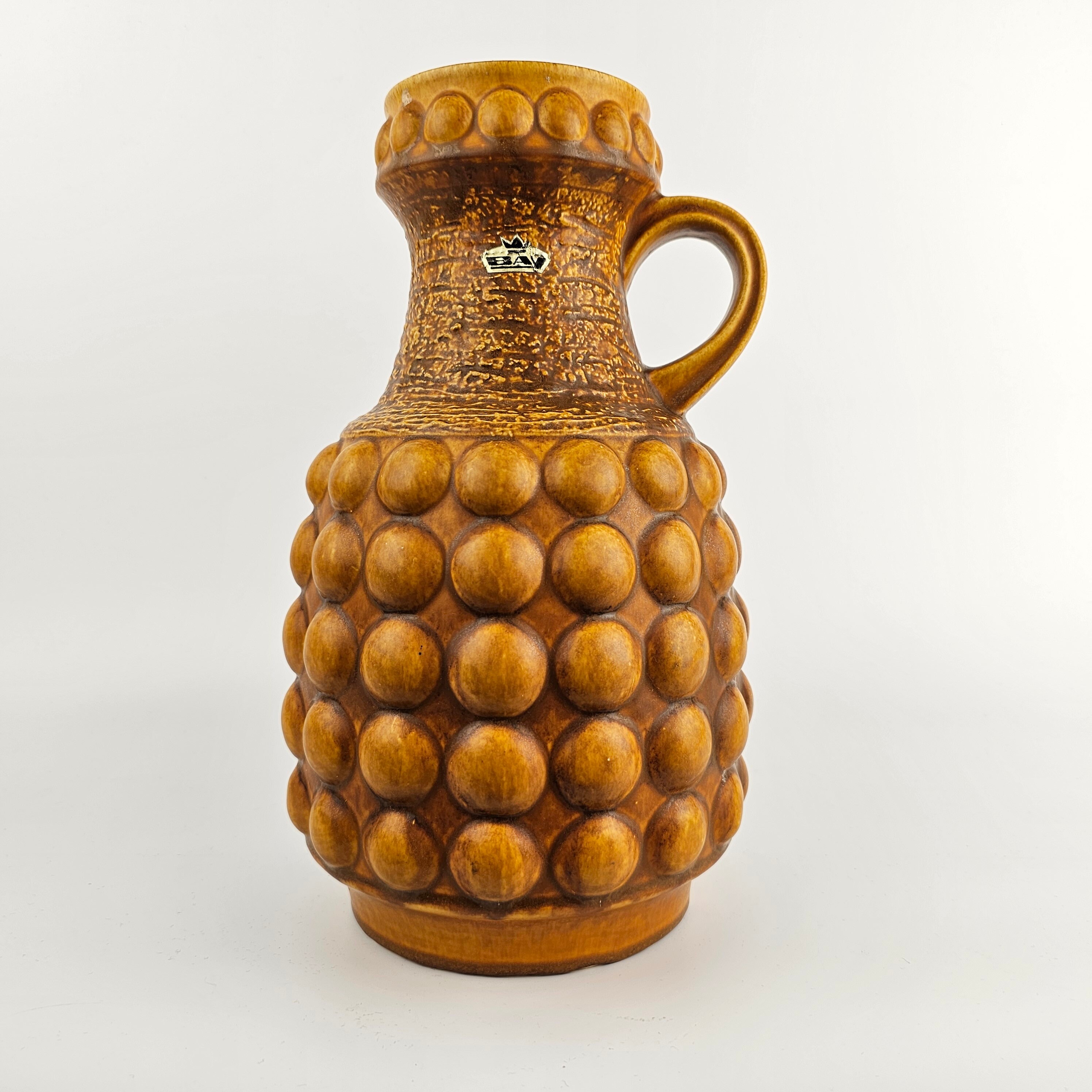 Vintage Fat Lava Pottery 213-20 Vases fromScheurich, Germany