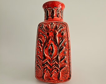 Vintage West German Fat Lava Vase, Possibly Made by Kubicek. Model