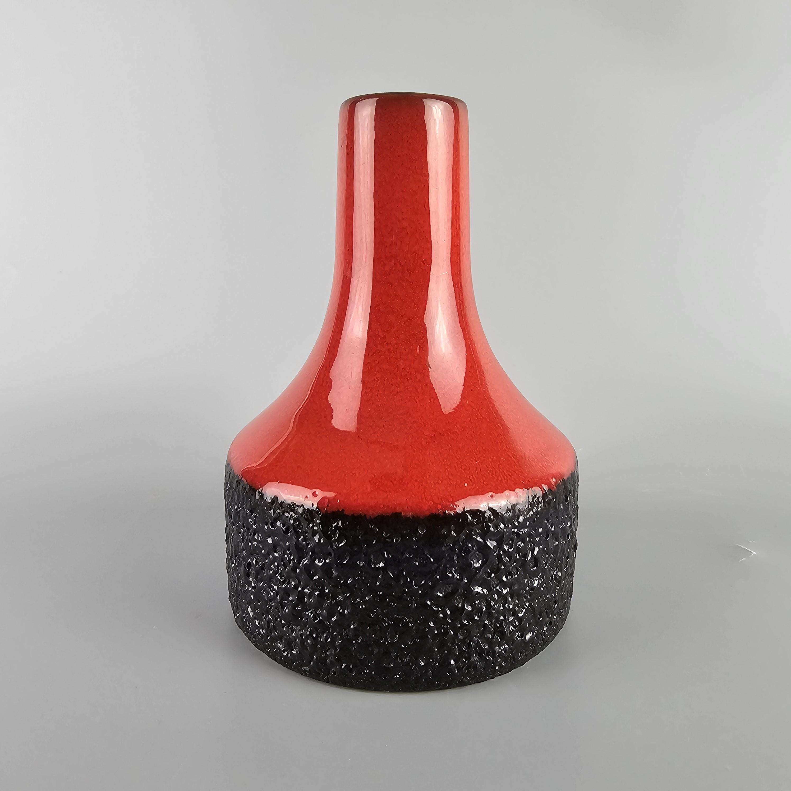 Jopeko 社製の西ドイツのビンテージ Fat Lava 花瓶。フォーム番号906