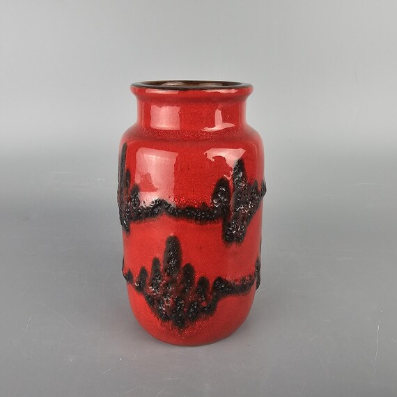 Scheurich 社製の西ドイツのビンテージ Fat Lava 花瓶。フォーム番号