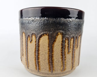 Reserved for A. Vintage East German Fat Lava Vase. VEB