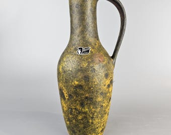 Vintage West German Fat Lava Vase Made by Ruscha. Shape Number 313