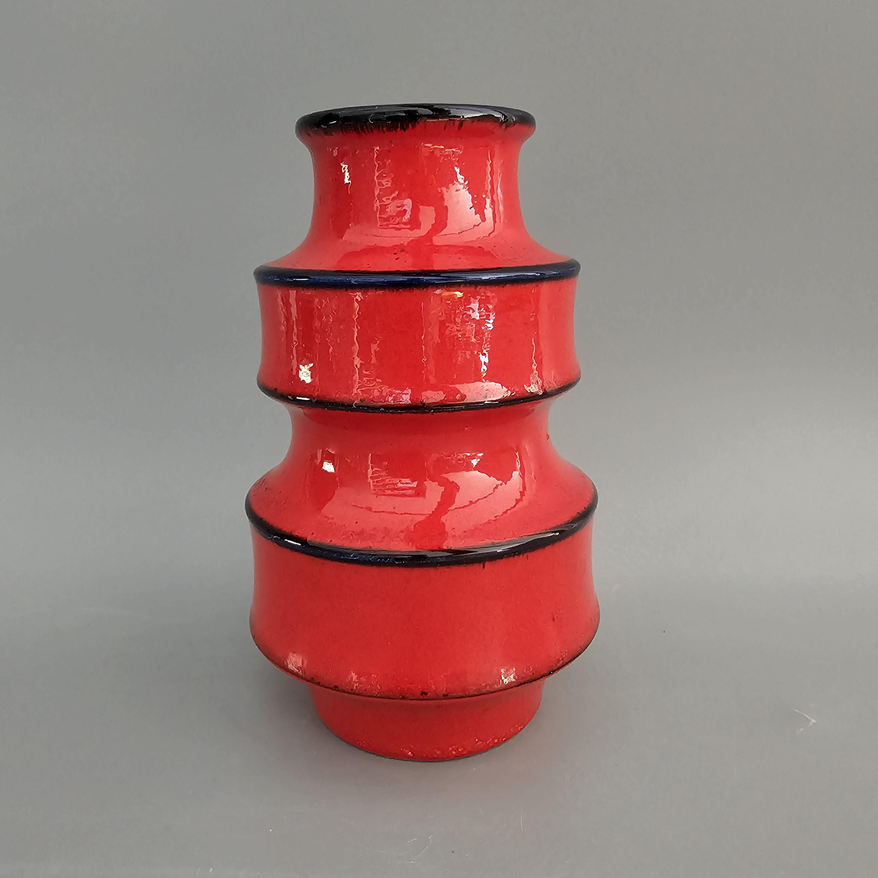 花瓶・フラワースタンド 1970s Scheurich W.Germany XXL fatlava Rare Fat Lava XL Floor Vase Scheurich West German Pottery