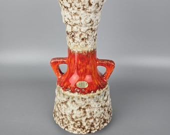 Vintage West German Fat Lava Vase. Jopeko, Model Number 433 30