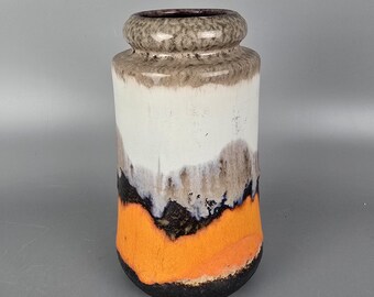 Vintage West German Fat Lava Vase. Dumler & Breiden, Form Number