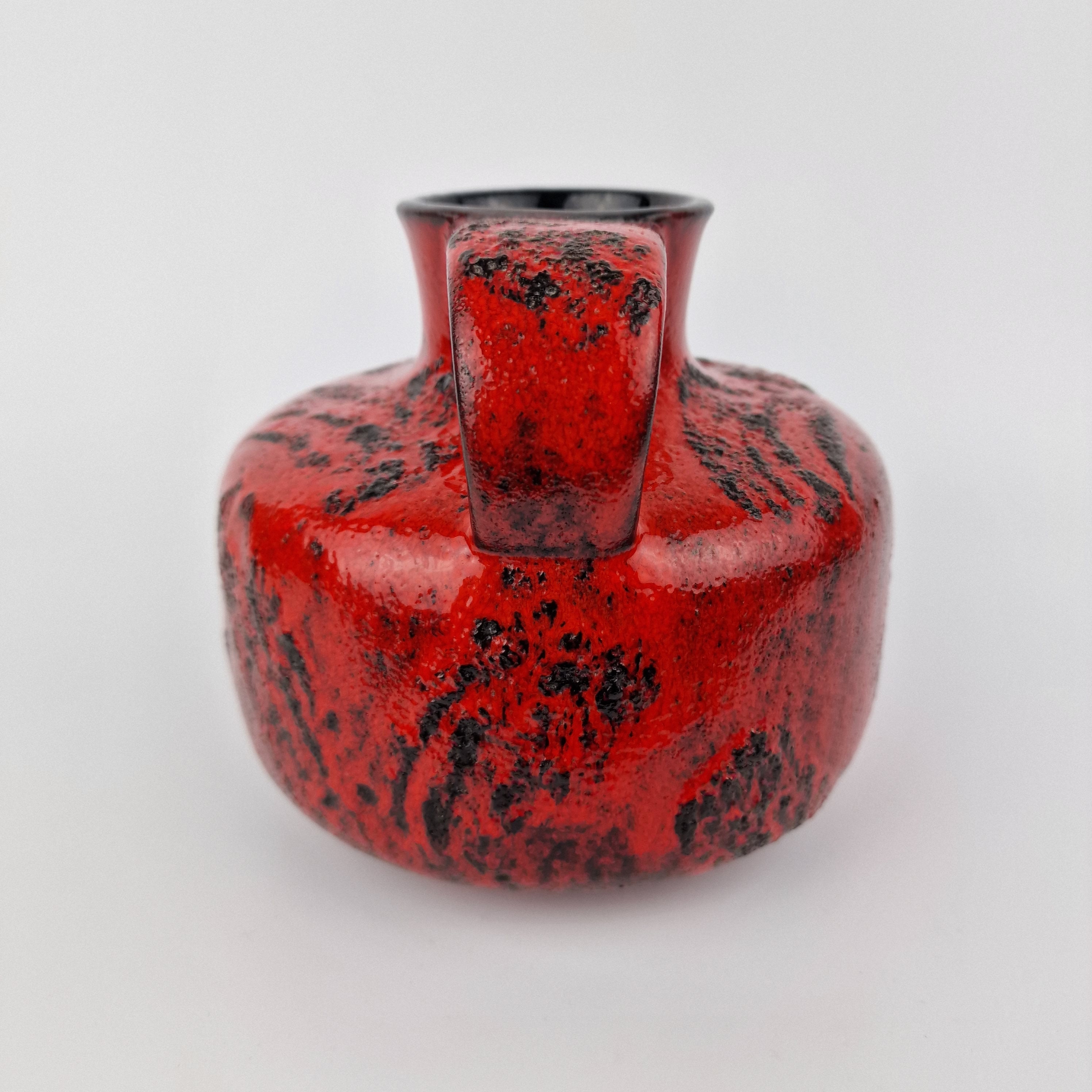 A West German Fat Lava Vase/jug Made by Gräflich Ortenburg. the