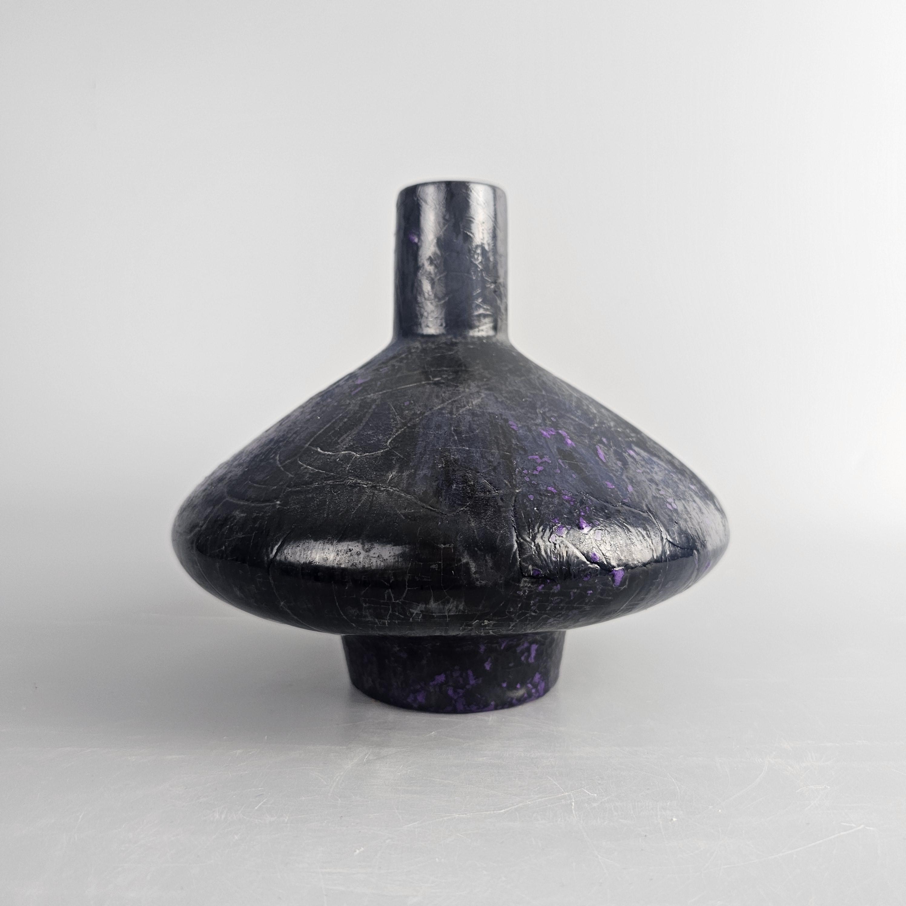 A Very Rare Vintage West German Fat Lava UFO Vase Made by Otto